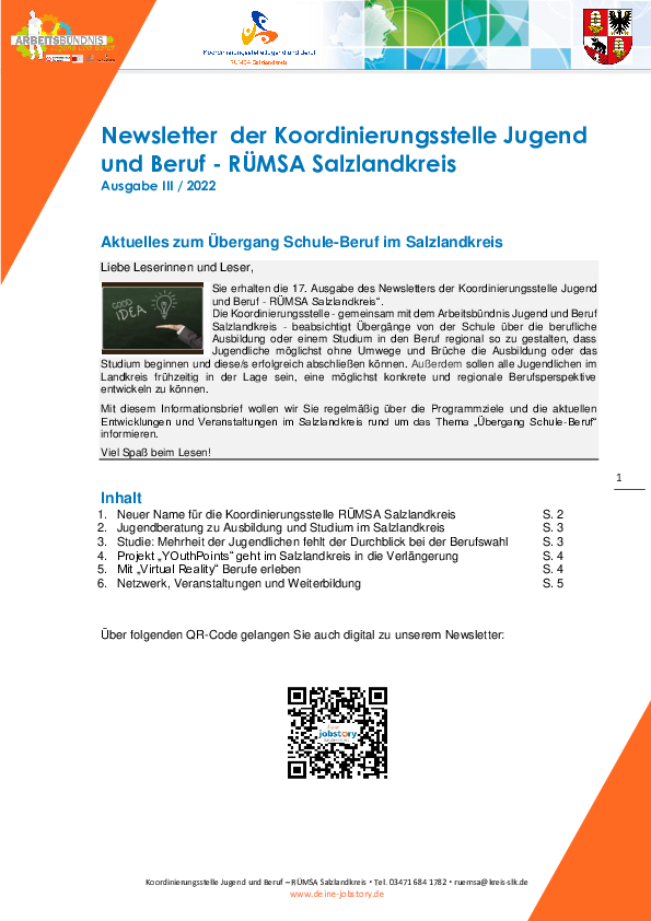 Klicken Sie einfach hier und laden Sie sich unseren neuen Newsletter herunter.